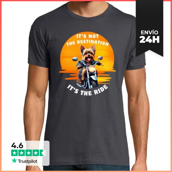 Camiseta Hombre Clásica Yorkishire Motorista LaTostadora