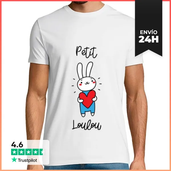 Camiseta Hombre Clásica Pequeño Loulou / Nacimiento / Bebé