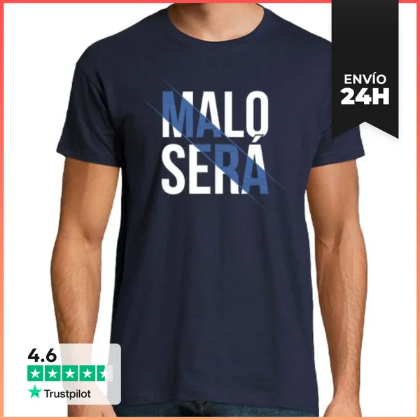 Camiseta Hombre Clásica Malo Será LaTostadora
