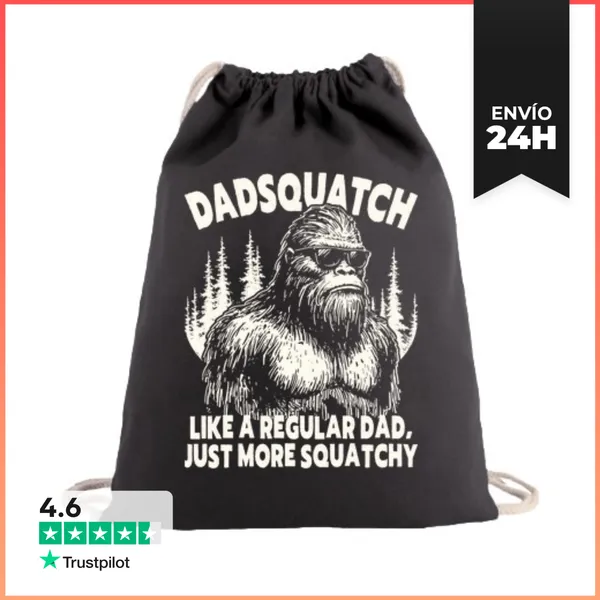 Mochila Saco Con Cuerdas DADSQUATCH LIKE A REGULAR DAD JUST MORE