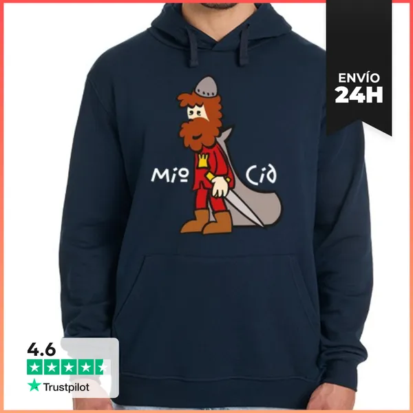 Sudadera Unisex Con Capucha Mio Cid, Caballero Castellano Chico