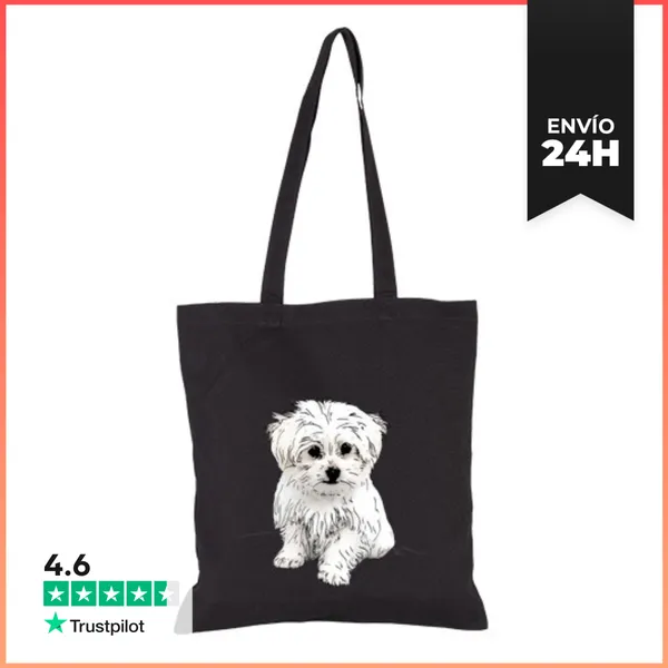 Bolsa De Tela Bichón Maltés LaTostadora