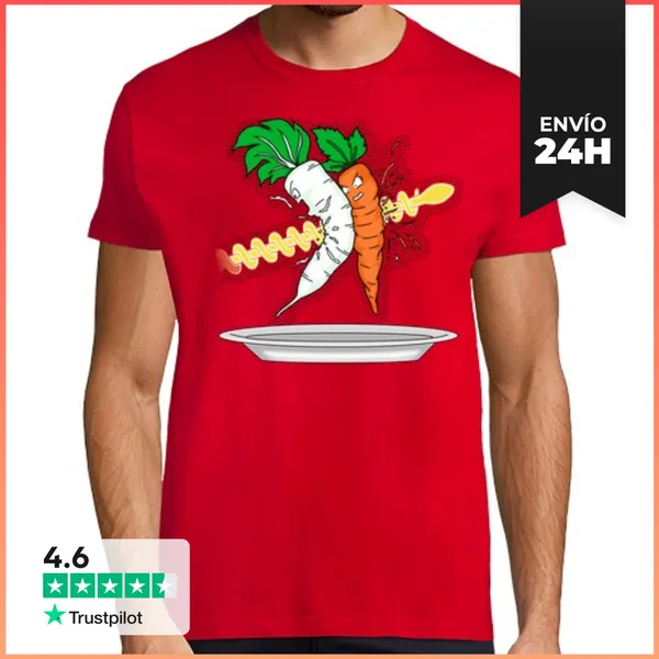 Camiseta Hombre Clásica Makanko-ensalada !!! LaTostadora