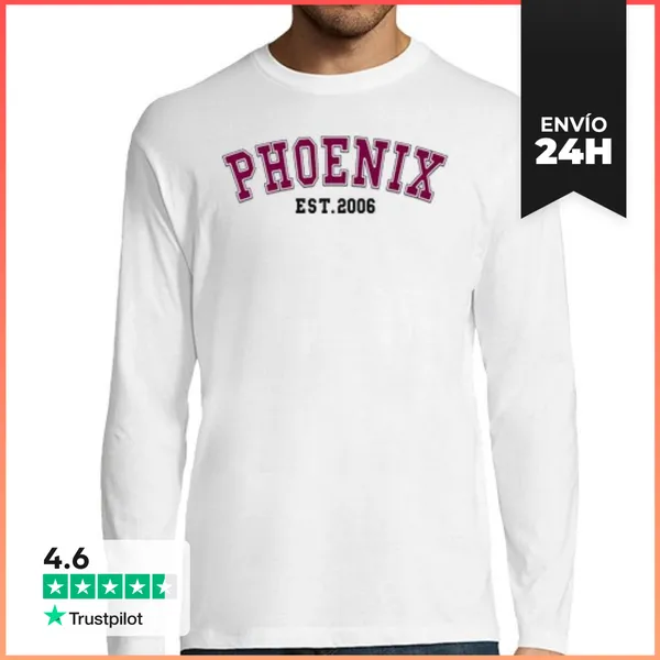 Camiseta Hombre Manga Larga Fénix Est 2006 LaTostadora