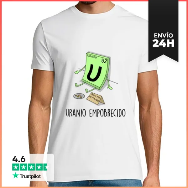 Camiseta Hombre Clásica Uranio Empobrecido LaTostadora