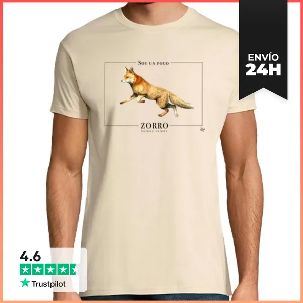 Camiseta Hombre Clásica Soy Un Poco Zorro LaTostadora