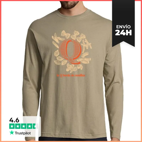 Camiseta Hombre Manga Larga El Q LaTostadora