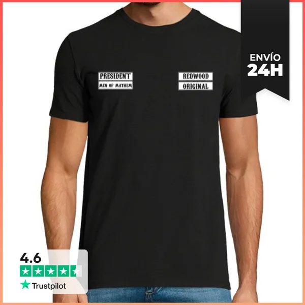 Camiseta Hombre Clásica SOA Negra Chico Manga Corta LaTostadora