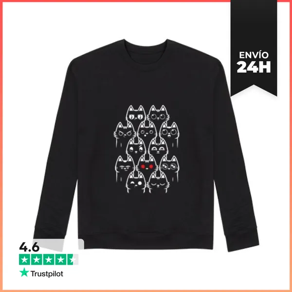 Sudadera Unisex Cats Day LaTostadora