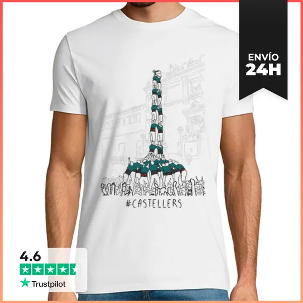 Camiseta Hombre Clásica Castellers LaTostadora