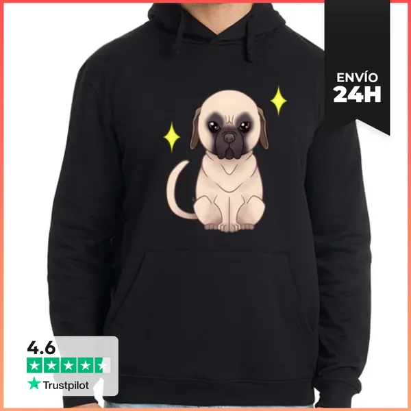 Sudadera Unisex Con Capucha Mastín Inglés LaTostadora