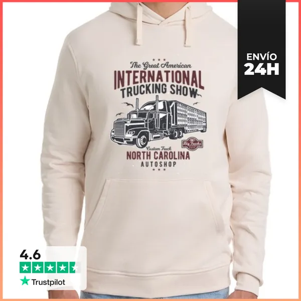 Sudadera Unisex Con Capucha Big Truck LaTostadora