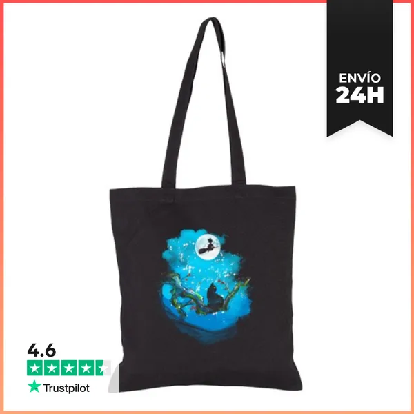 Bolsa De Tela Entrega De Servicio Nocturno Sumi-e LaTostadora
