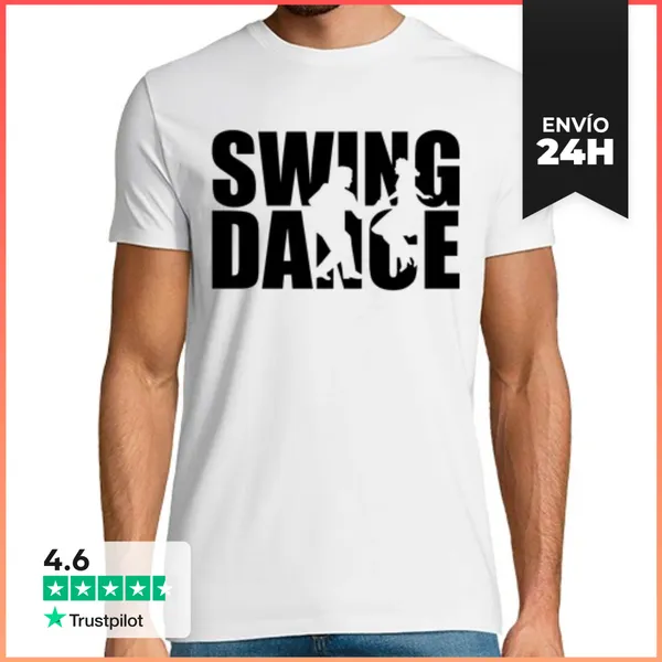 Camiseta Hombre Clásica Baile Swing LaTostadora