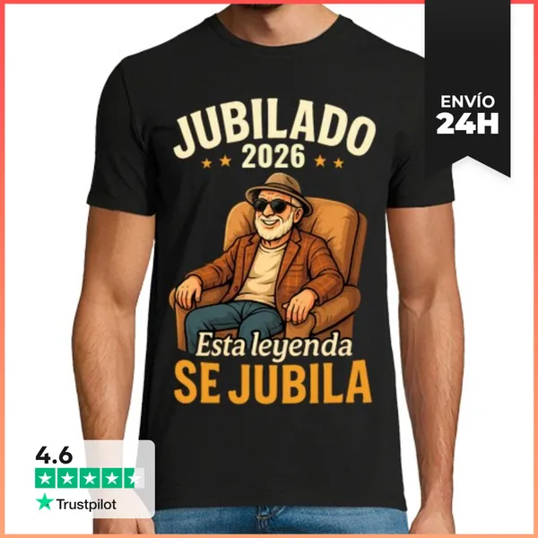 Camiseta Hombre Clásica Esta Leyenda Se Jubila Personaliza Año