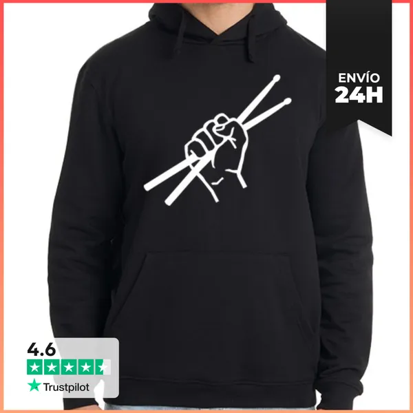 Sudadera Unisex Con Capucha Baquetas LaTostadora