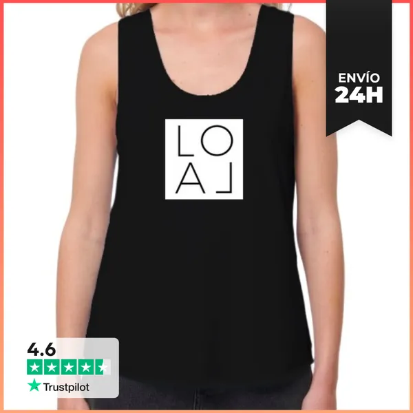Camiseta Mujer Sin Mangas, Loose Fit LOLA Mujer Tirantes