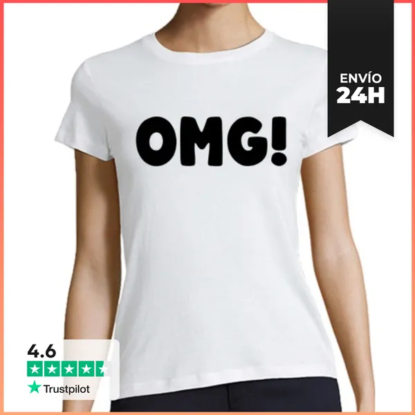 Camiseta Mujer Clásica OMG! LaTostadora