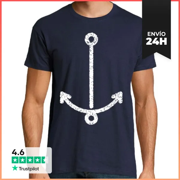 Camiseta Hombre Clásica Ancla LaTostadora