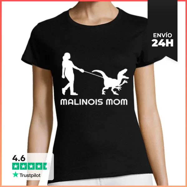 Camiseta Mujer Clásica Pastor Belga Malinois LaTostadora