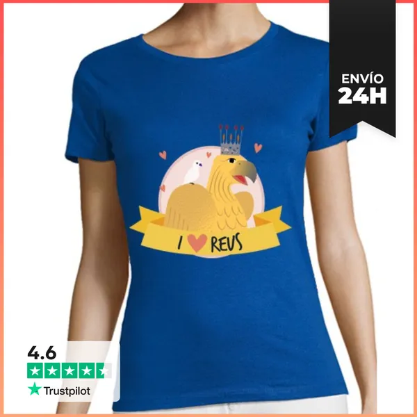 Camiseta Mujer Clásica Camiseta I LOVE Reus ÀLIGA LaTostadora