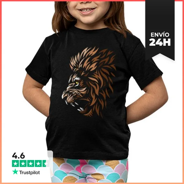 Camiseta Clásica Para Niños Niño, Manga Corta, Negra LaTostadora