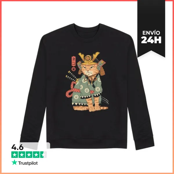 Sudadera Unisex Neko Samurai LaTostadora