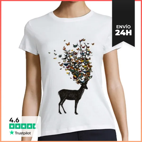 Camiseta Mujer Clásica Naturaleza Salvaje Camiseta LaTostadora