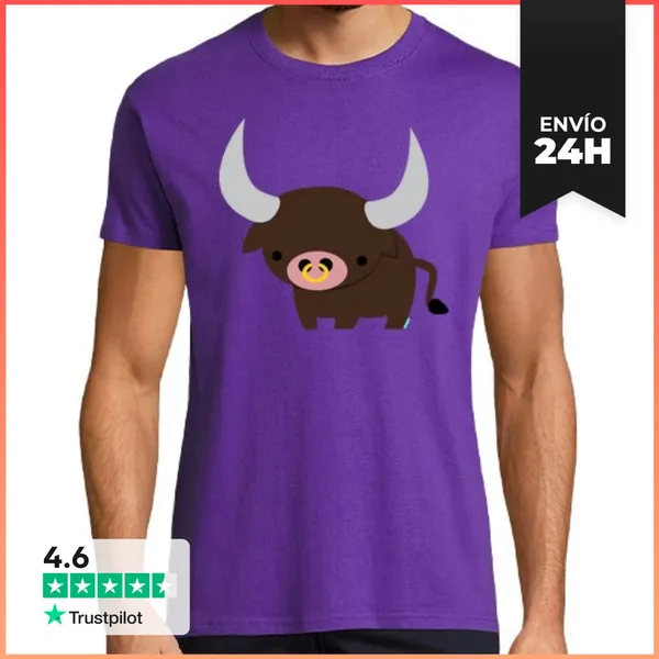Camiseta Hombre Clásica Bubble Bull LaTostadora