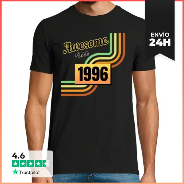Camiseta Hombre Clásica Impresionante Regalo De Cumpleaños Retr