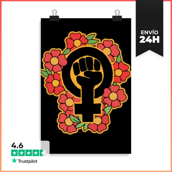 Póster Vertical Simbolo Feminista LaTostadora