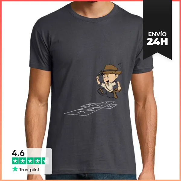 Camiseta Hombre Clásica Indiana Kid LaTostadora