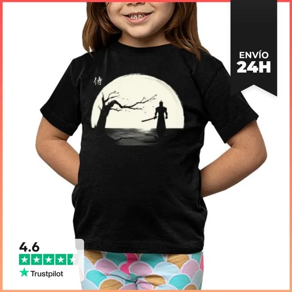 Camiseta Clásica Para Niños The Shadow Of The Samurai LaTostadora