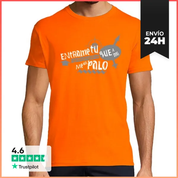 Camiseta Hombre Clásica Entrame Tu Que A Mi Me Da Palo