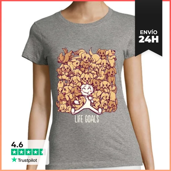 Camiseta Mujer Clásica Metas De La Vida - Camisa De Mujer