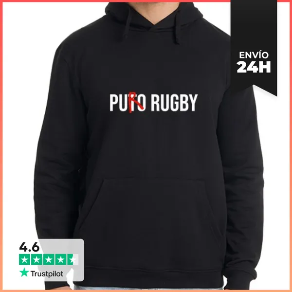 Sudadera Unisex Con Capucha Corazón Rugby LaTostadora