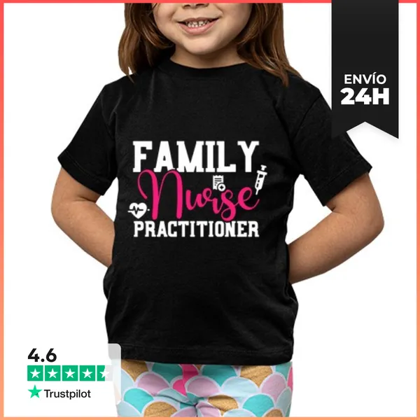 Camiseta Clásica Para Niños Enfermera Practicante Familiar Fnp