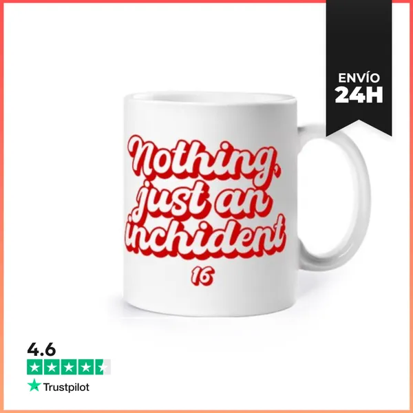 Taza NOTHING JUST AN INCHIDENT LECLERC 16 F1 LaTostadora