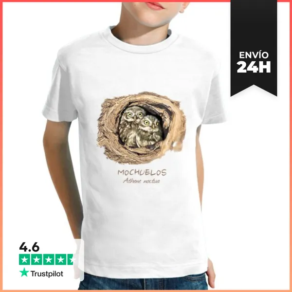 Camiseta Clásica Para Niños Mochuelos LaTostadora
