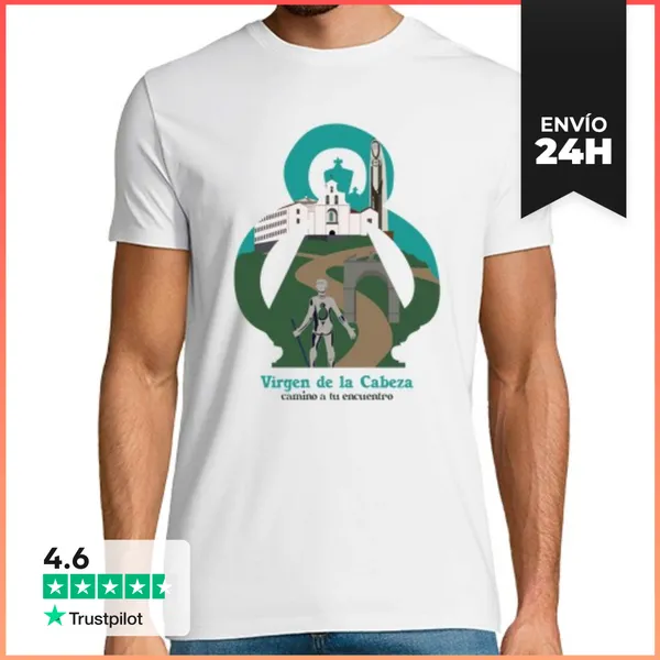 Camiseta Hombre Clásica Virgen De La Cabeza Él LaTostadora