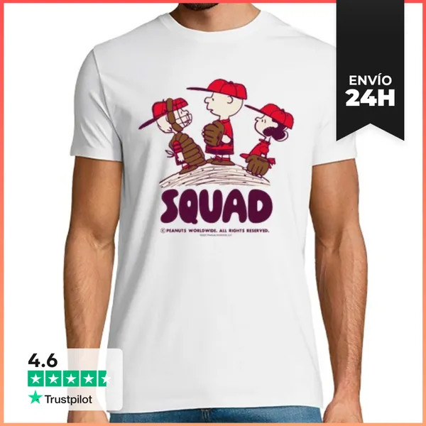 Camiseta Hombre Clásica Snoopy Squad LaTostadora
