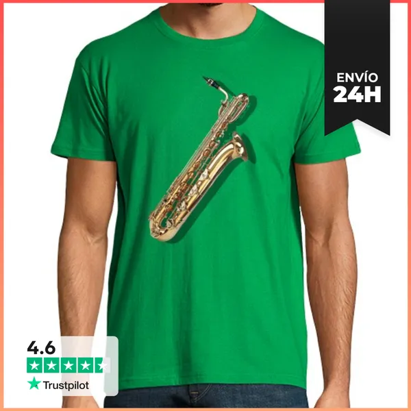 Camiseta Hombre Clásica SAXO BARITONO LaTostadora