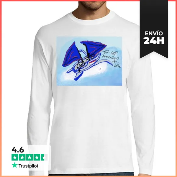 Camiseta Hombre Manga Larga Copa America Vela LaTostadora