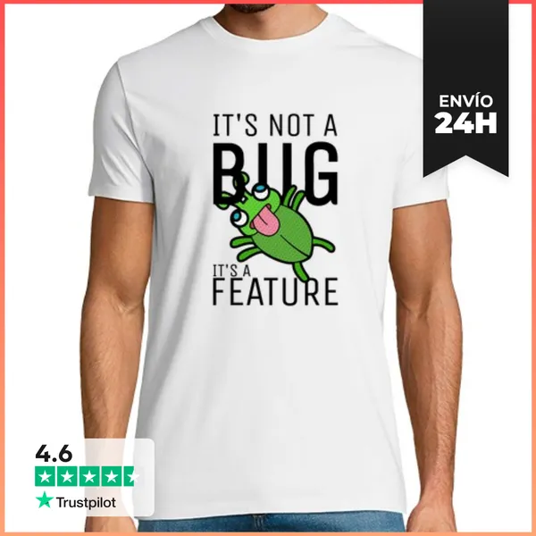 Camiseta Hombre Clásica No Es Un Error, Es Un Desarrollador De