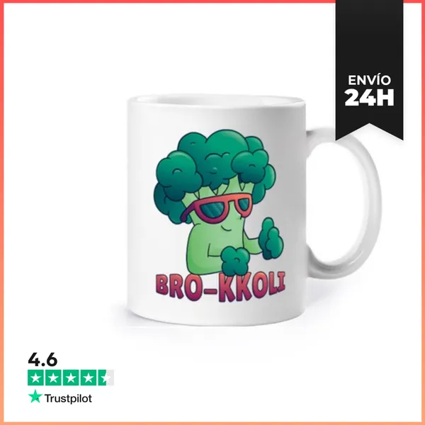 Taza Brócoli, Bro-kkoli, Humor Cetogénico, Taza Keto Vegana