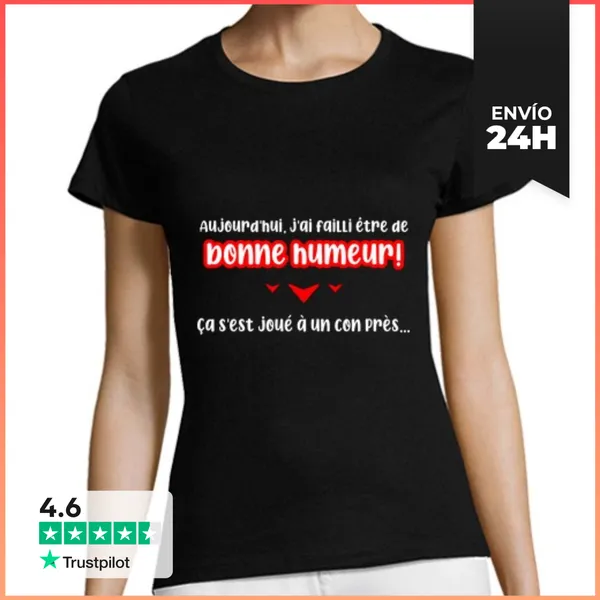 Camiseta Mujer Clásica De Buen Humor LaTostadora