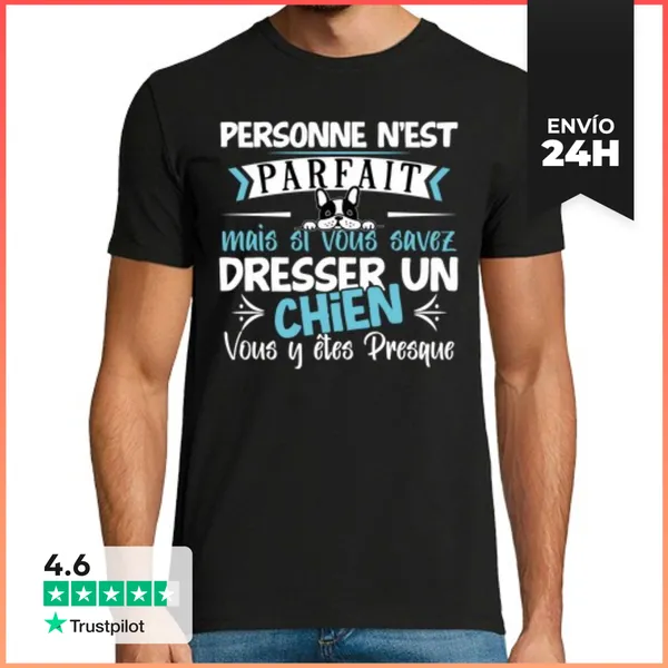 Camiseta Hombre Clásica Entrenamiento Del Perro Mascota