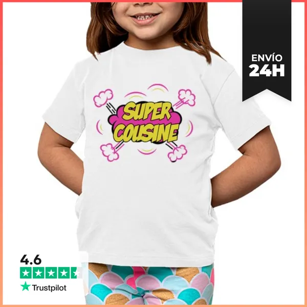 Camiseta Clásica Para Niños Super Primo Regalo Humor Primos De La