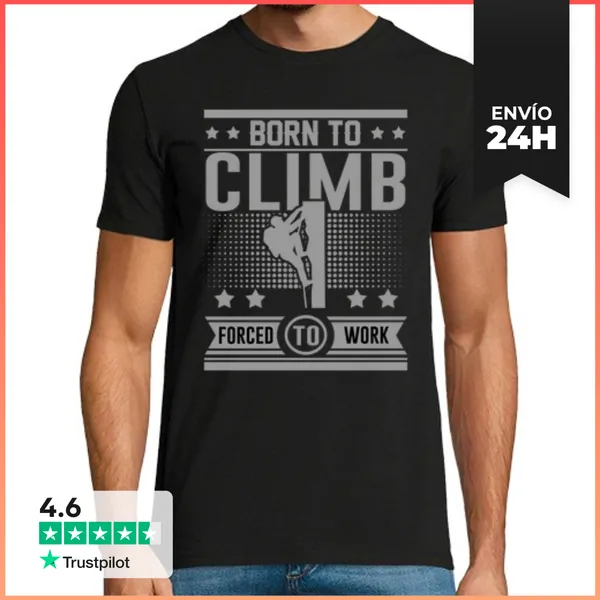 Camiseta Hombre Clásica Nacido Para Subir Obligados A Trabajar