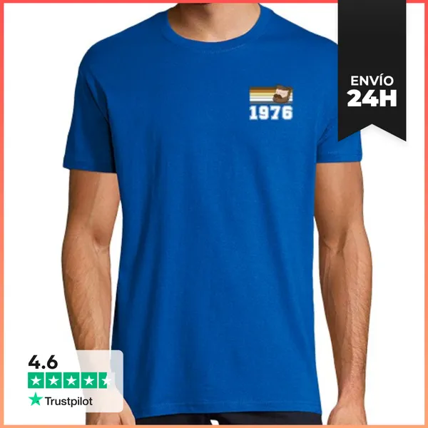 Camiseta Hombre Clásica BANDERA BEAR 1976 CASTAÑO LaTostadora